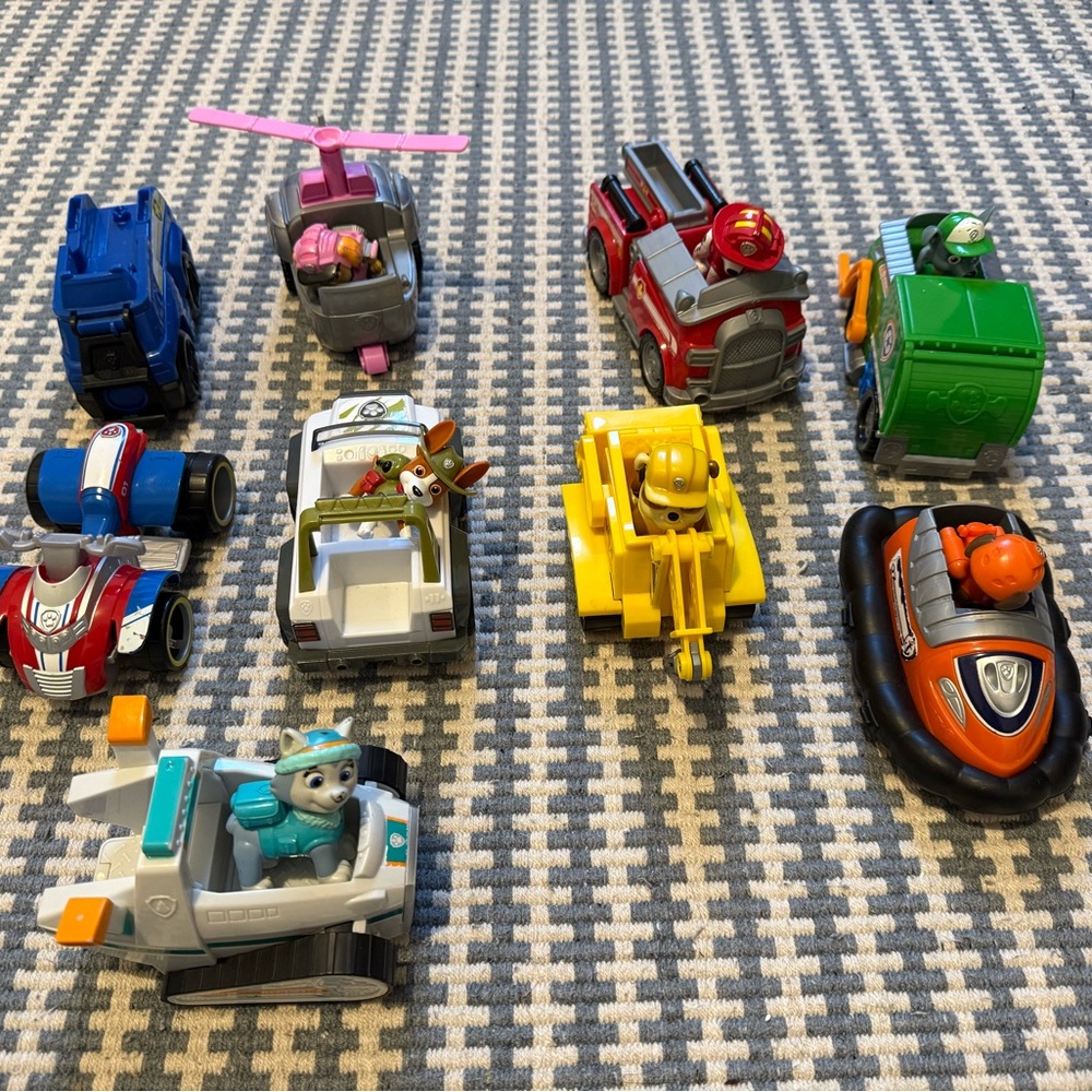 Paw patrol vehicle and character lot